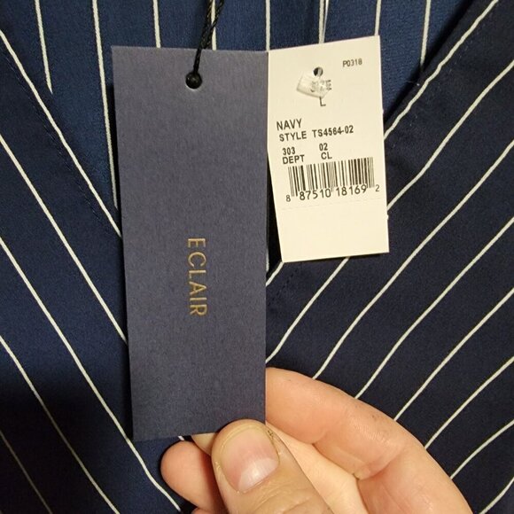 NWT Eclair Striped Blouse - Picture 4 of 5
